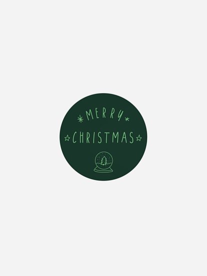 Geschenkaufkleber Weihnachten X-Mas Doodle