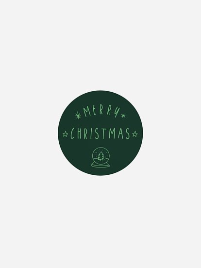 Geschenkaufkleber Weihnachten X-Mas Doodle