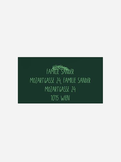 Empfängeraufkleber Weihnachten X-Mas Doodle