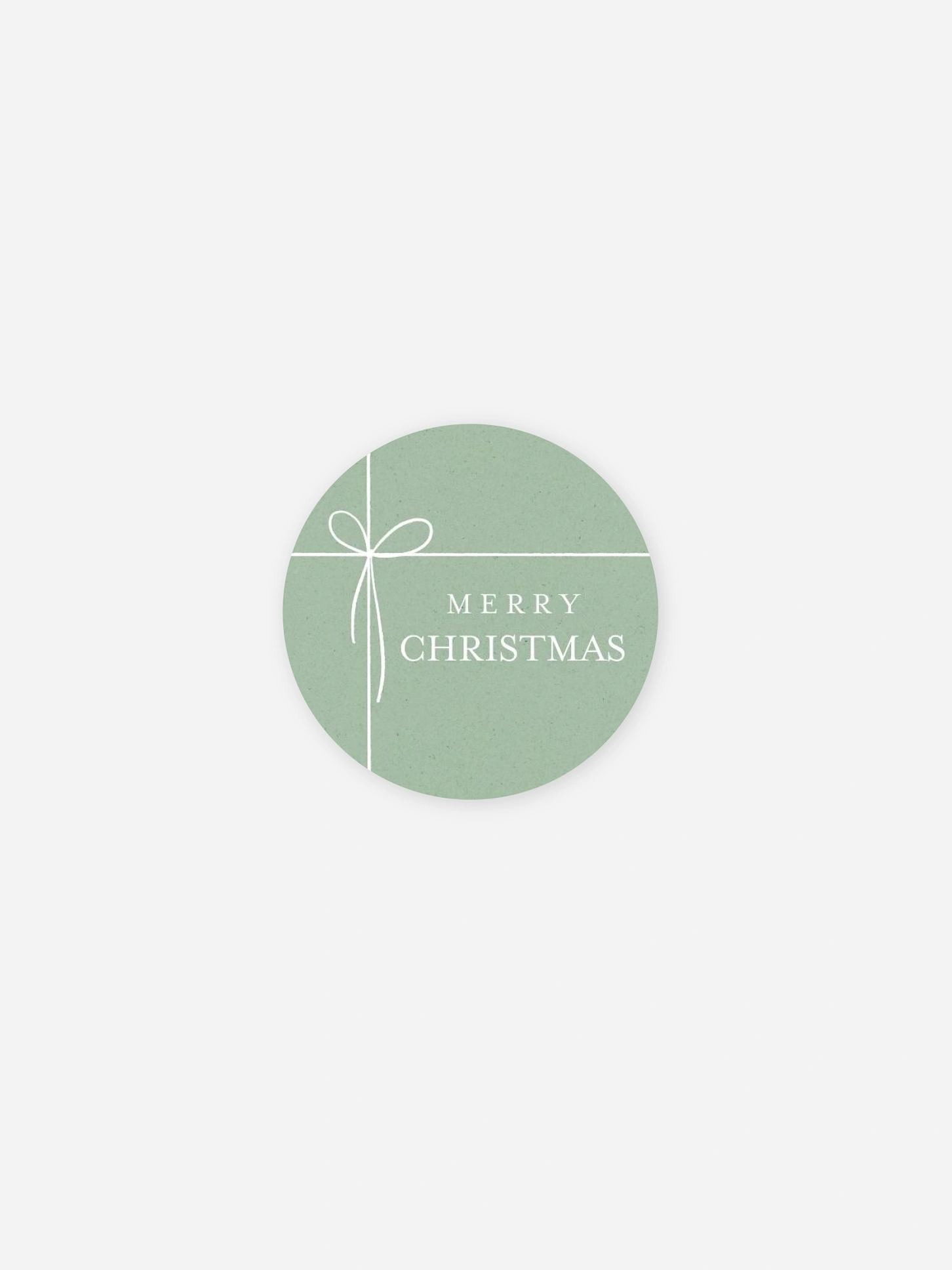 Geschenkaufkleber Weihnachten Elegant Bow