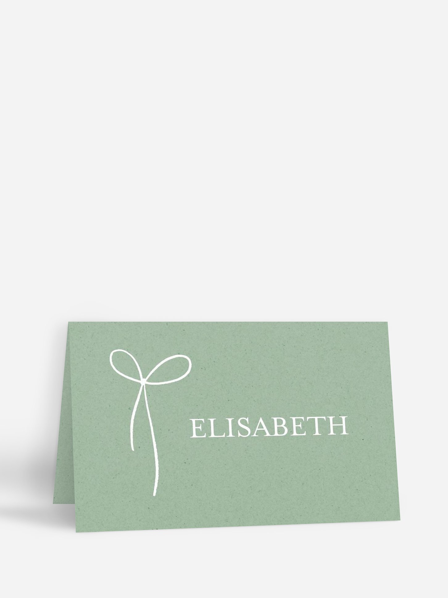 Tischkarte Weihnachten Elegant Bow