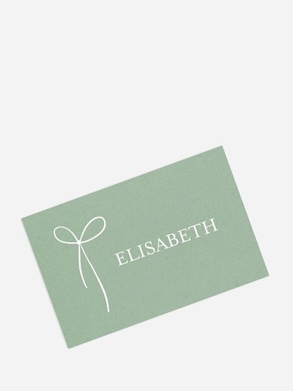 Tischkarte Weihnachten Elegant Bow