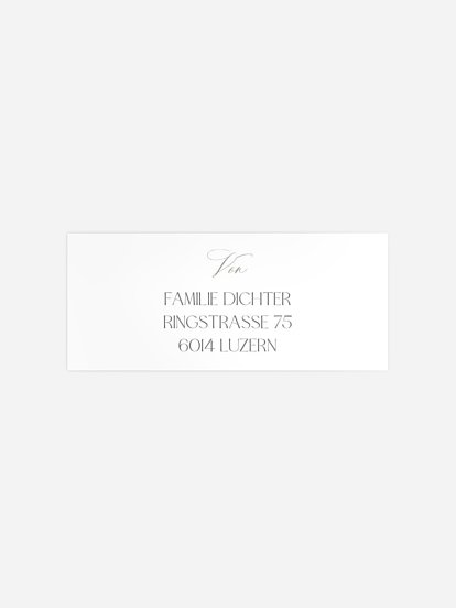 Absenderaufkleber Weihnachten Simply Elegant