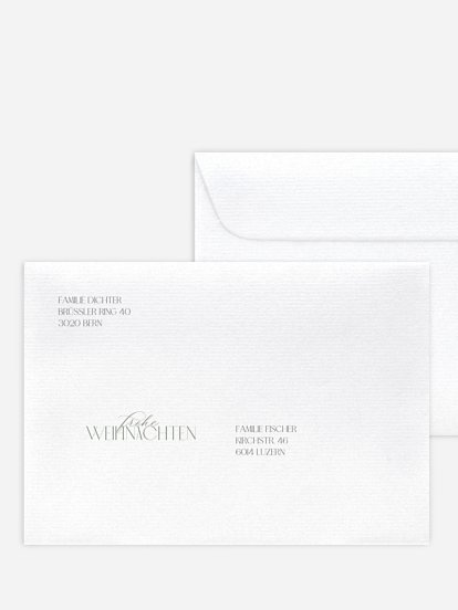 Bedruckte Umschläge Weihnachten Simply Elegant