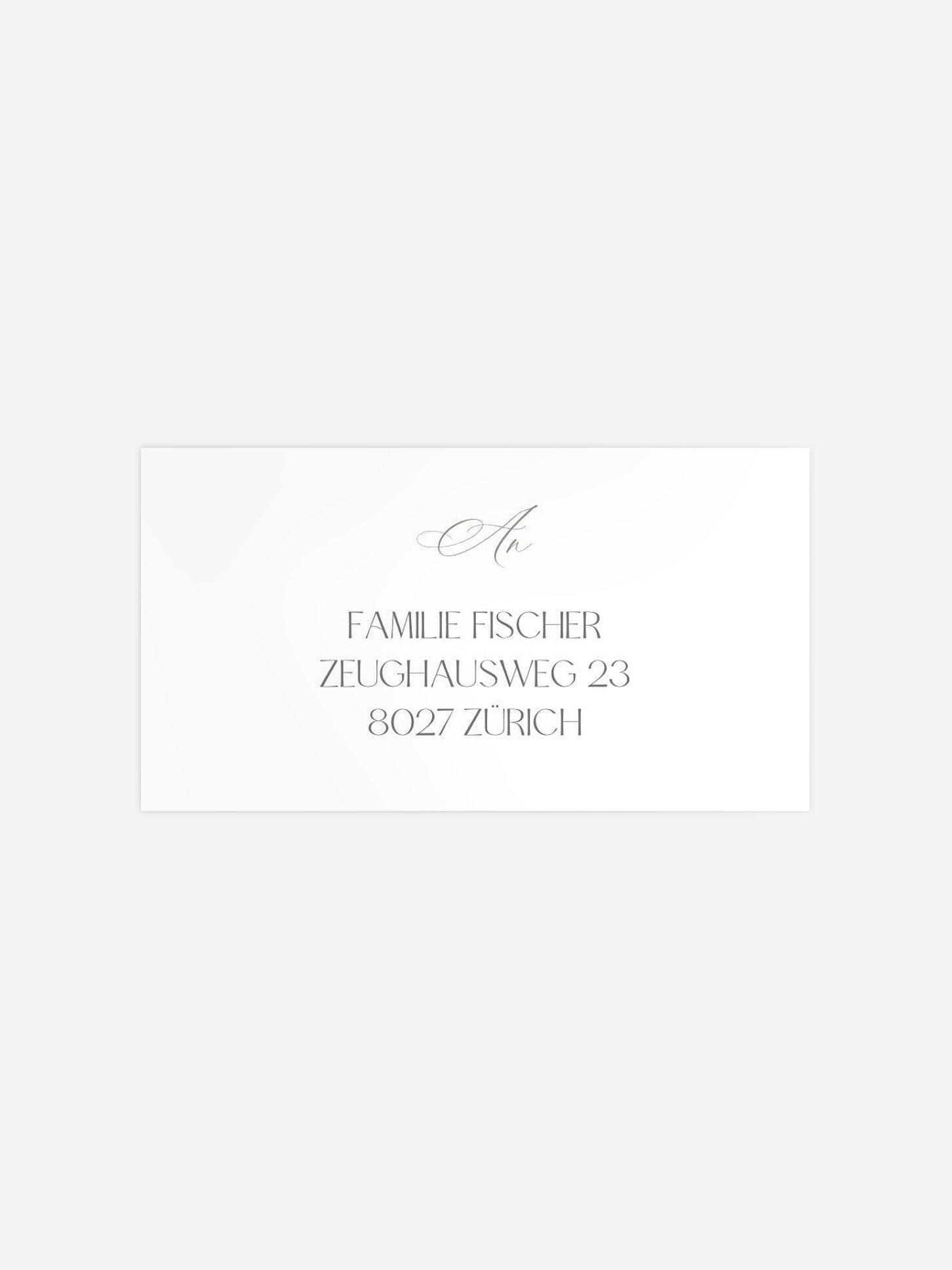 Empfängeraufkleber Weihnachten Simply Elegant