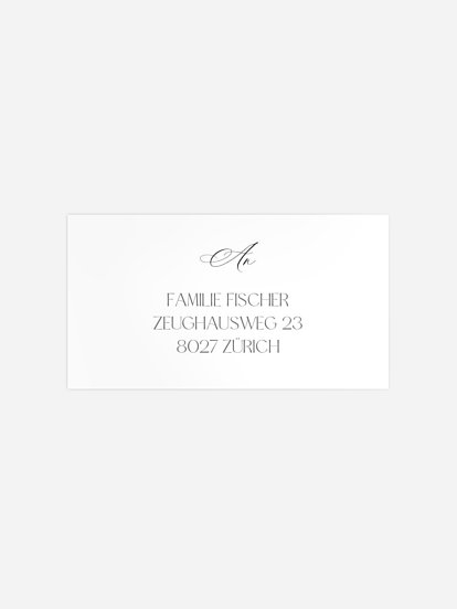 Empfängeraufkleber Weihnachten Simply Elegant