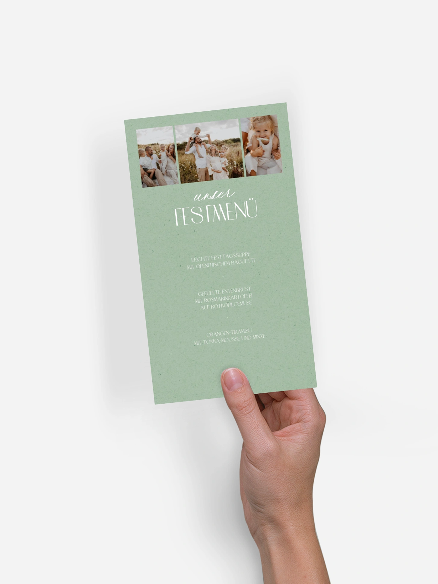 Menükarten Weihnachten Simply Elegant