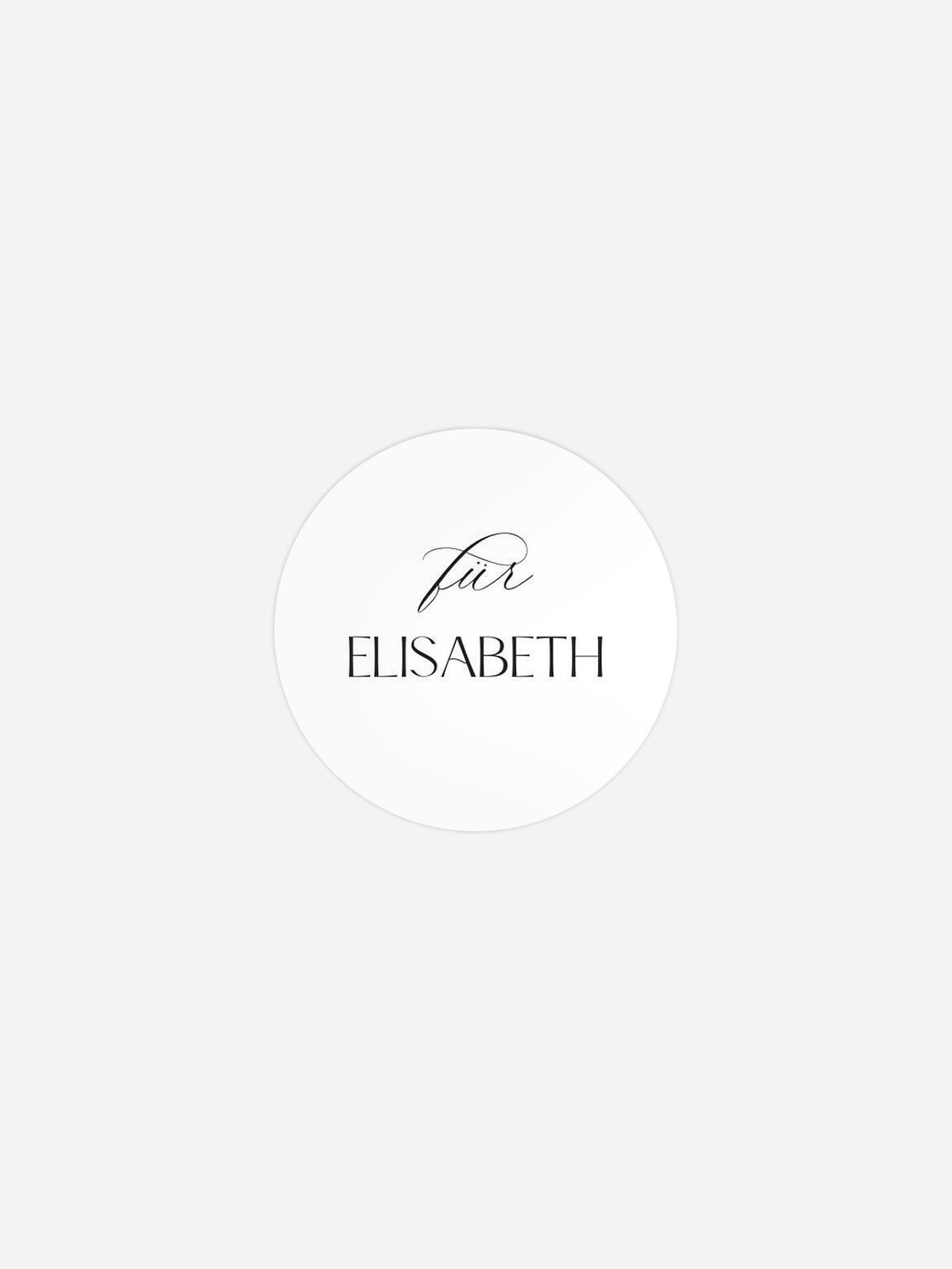 Geschenkaufkleber personalisiert Simply Elegant