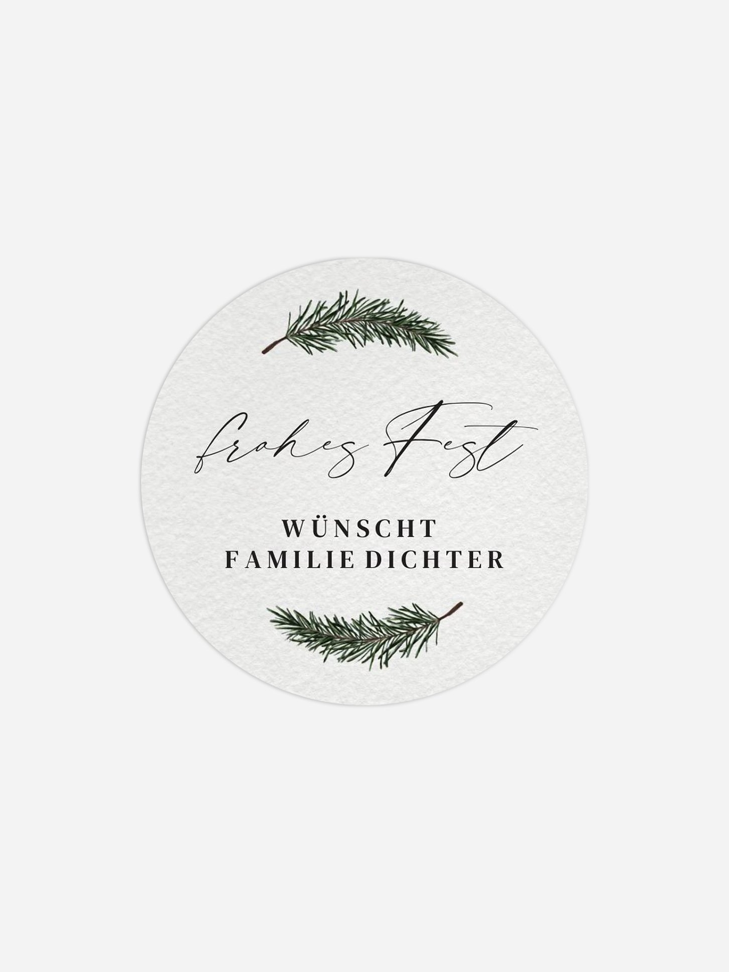 Geschenkaufkleber Weihnachten Family Present