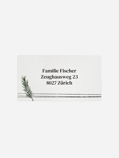 Empfängeraufkleber Weihnachten Family Present