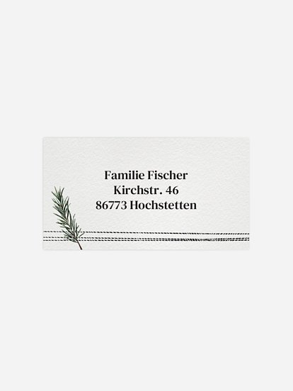 Empfängeraufkleber Weihnachten Family Present