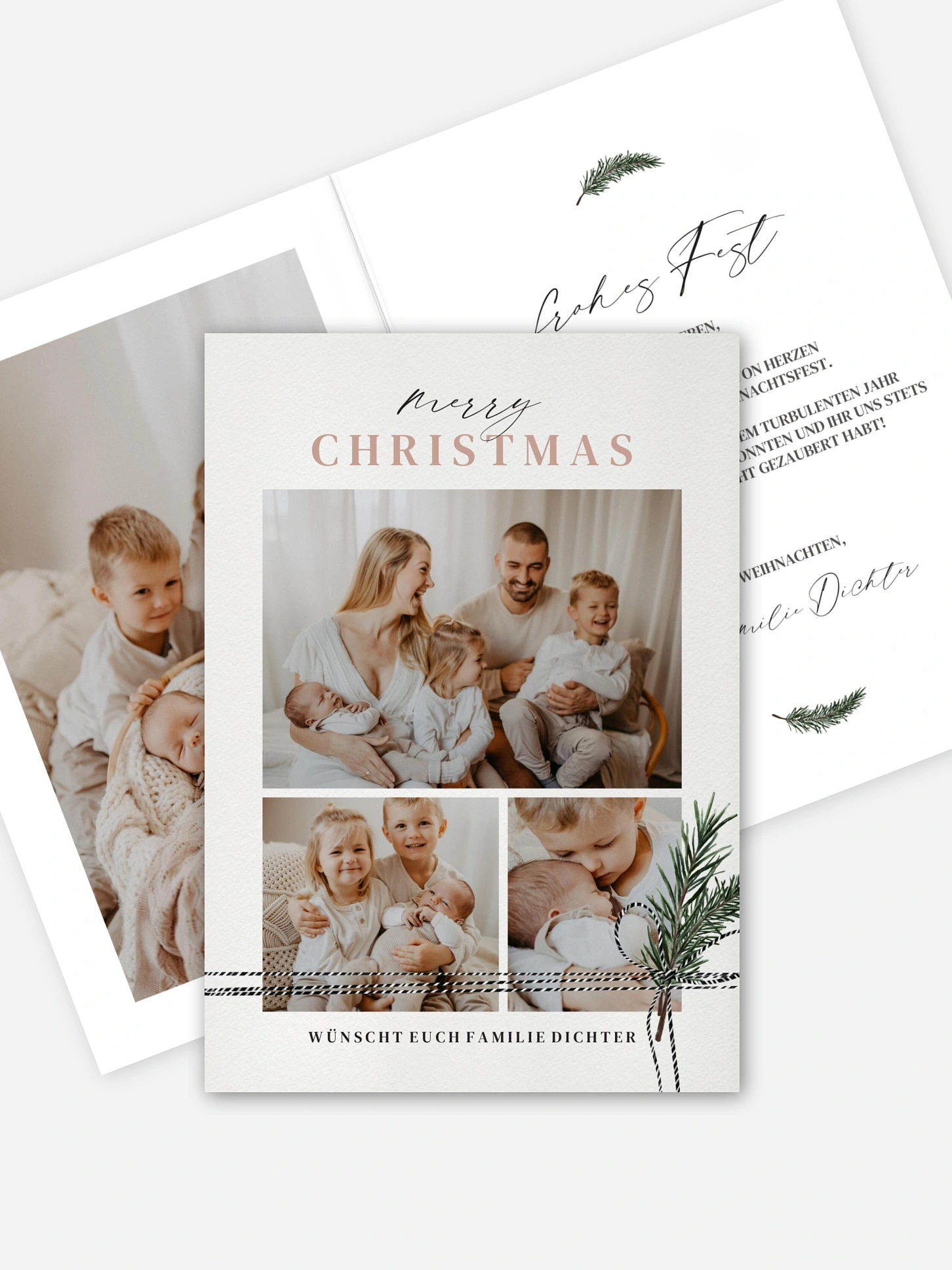 Weihnachtskarte Family Present