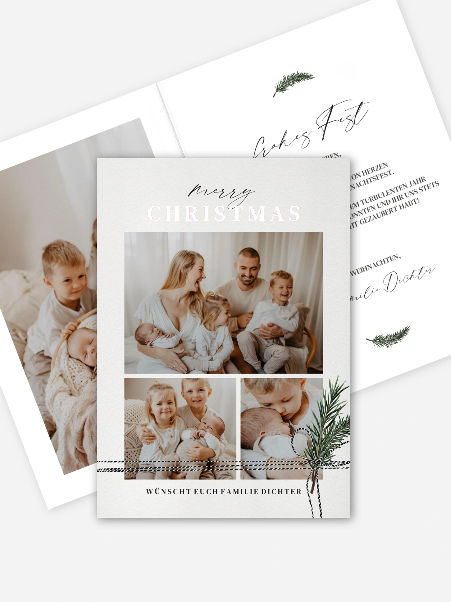 Weihnachtskarte Family Present