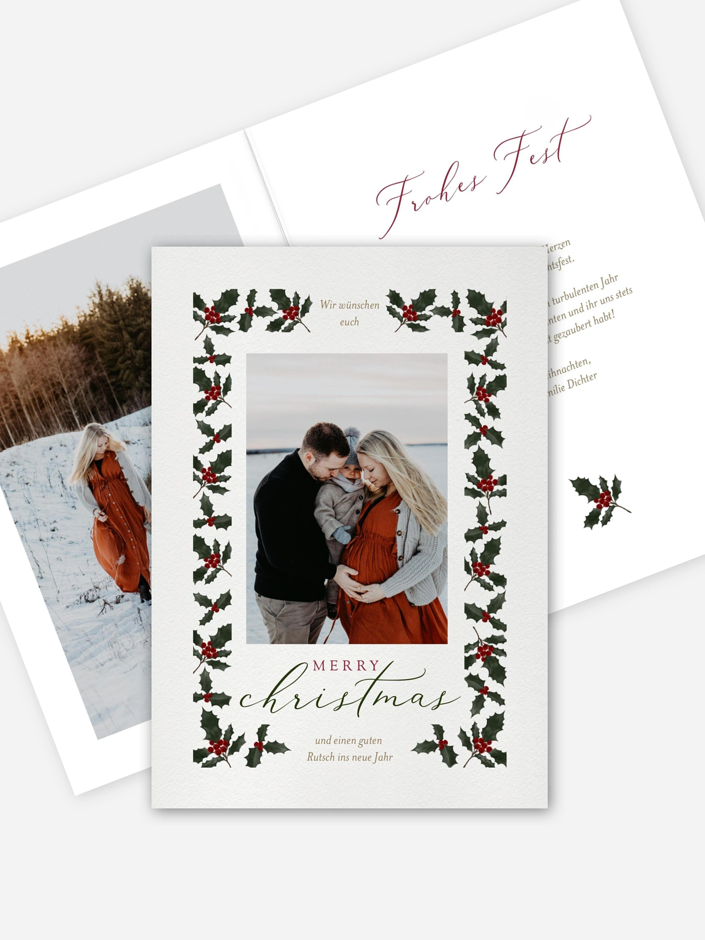 Weihnachtskarte Branch Frame
