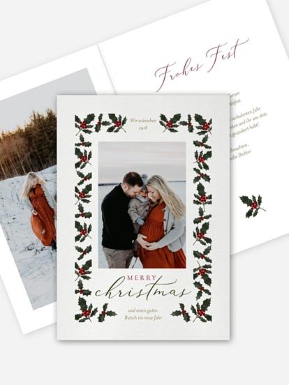 Weihnachtskarte Branch Frame