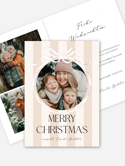 Weihnachtskarte Christmas Bauble