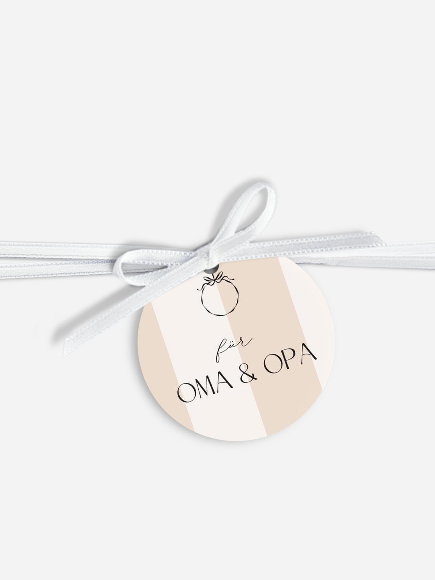 Anhänger mit Band personalisiert Christmas Bauble