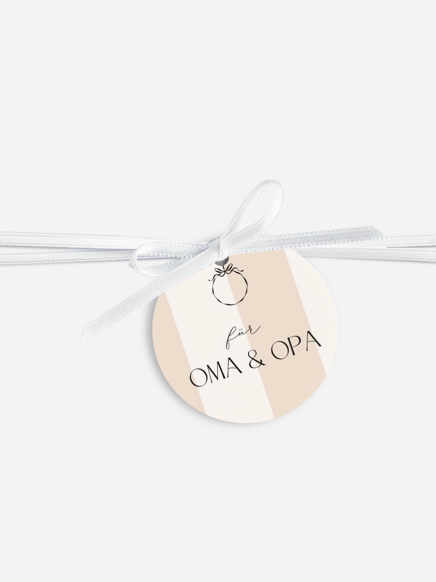 Anhänger mit Band personalisiert Christmas Bauble