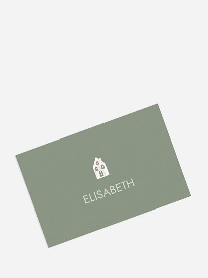 Tischkarte Weihnachten Cozy Village