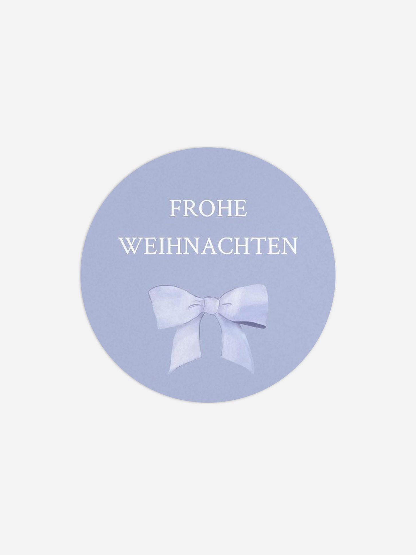Geschenkaufkleber Weihnachten Christmas Bow