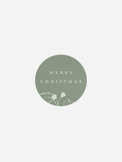 Geschenkaufkleber Weihnachten Graceful