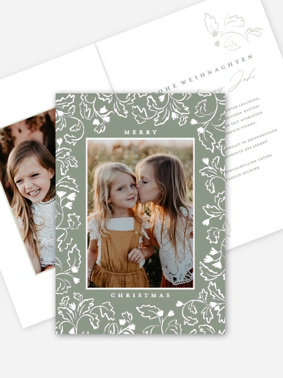 Weihnachtskarte Graceful