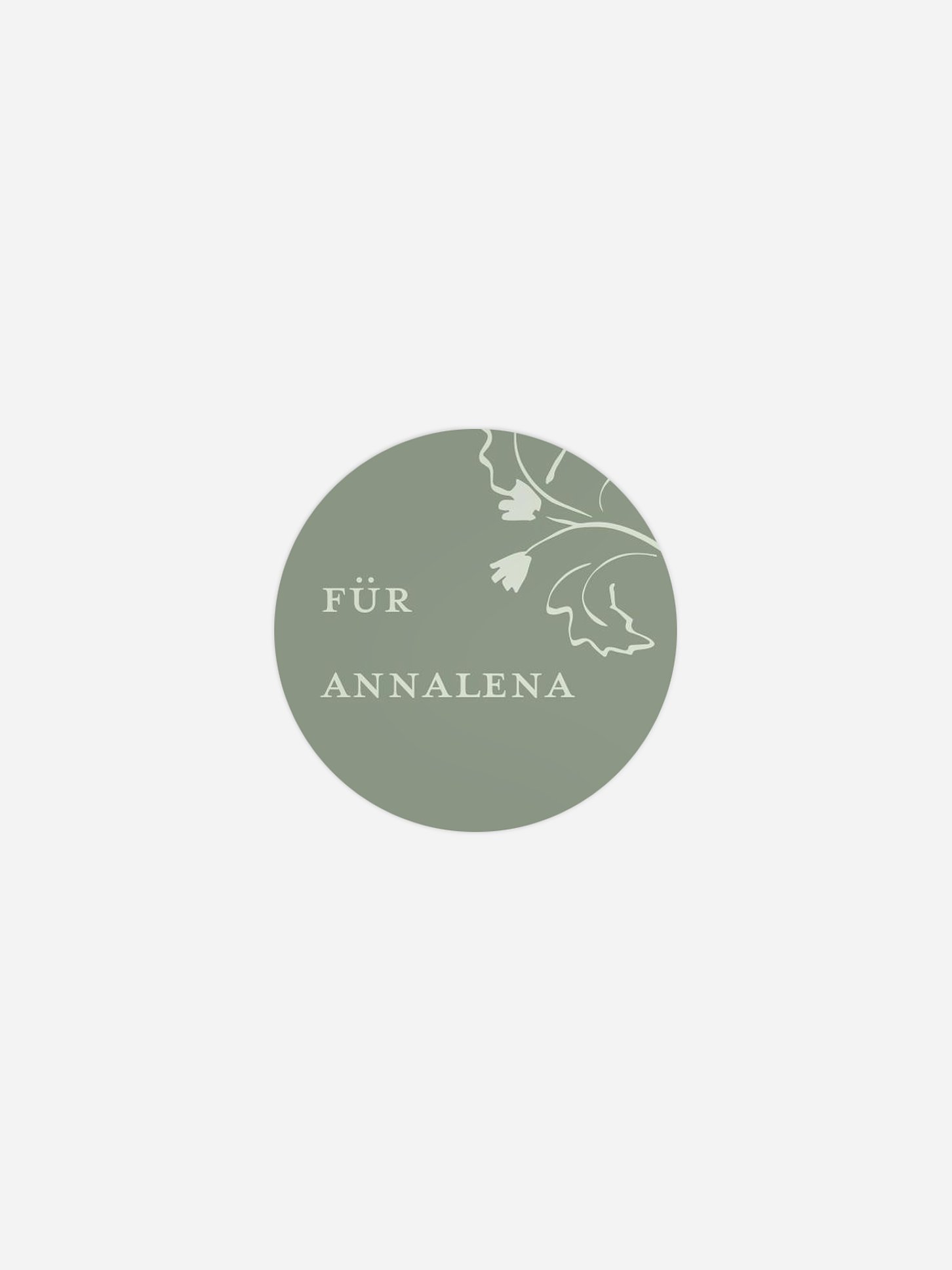 Geschenkaufkleber personalisiert Graceful