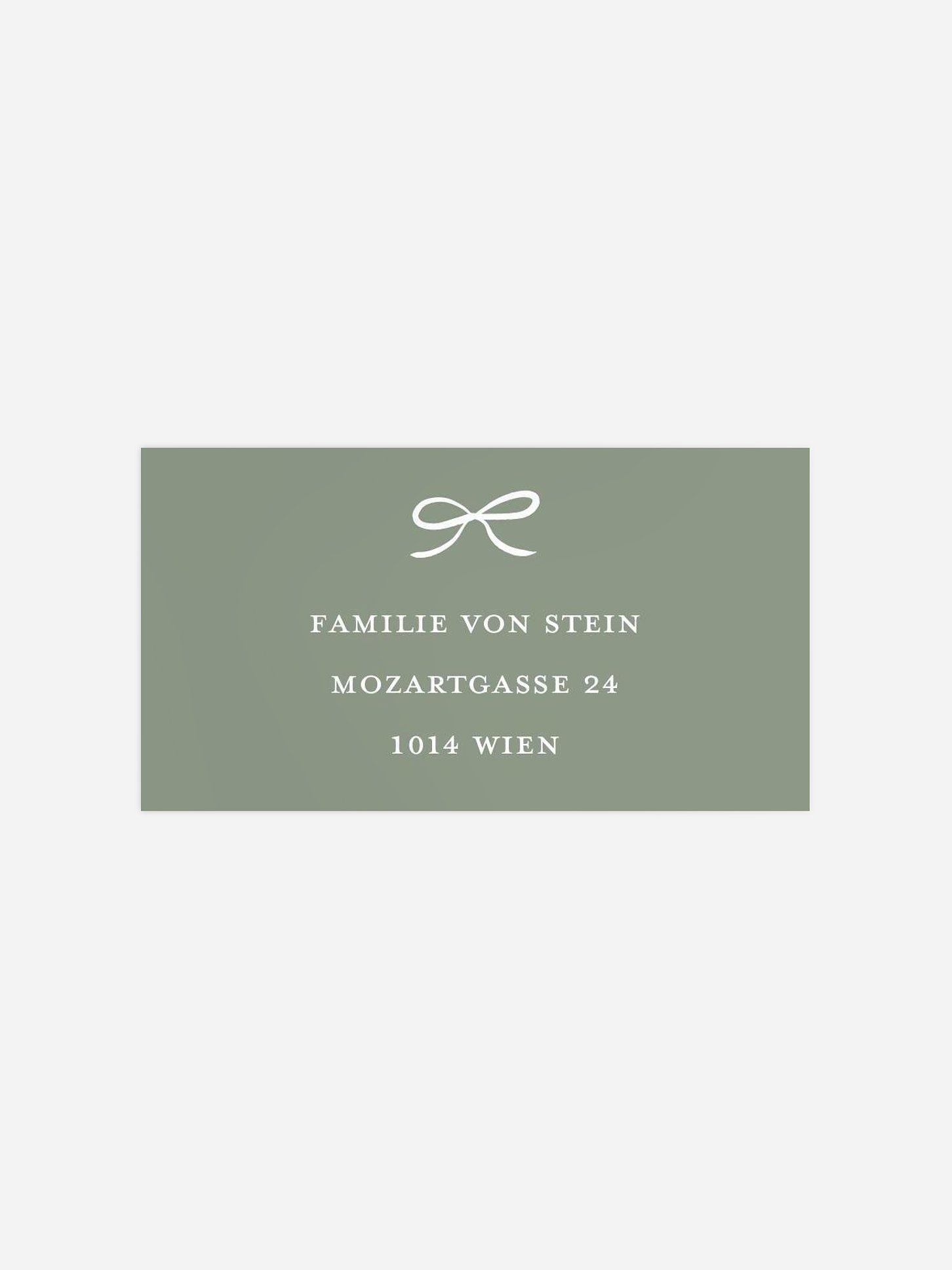 Empfängeraufkleber Weihnachten Golden Garland
