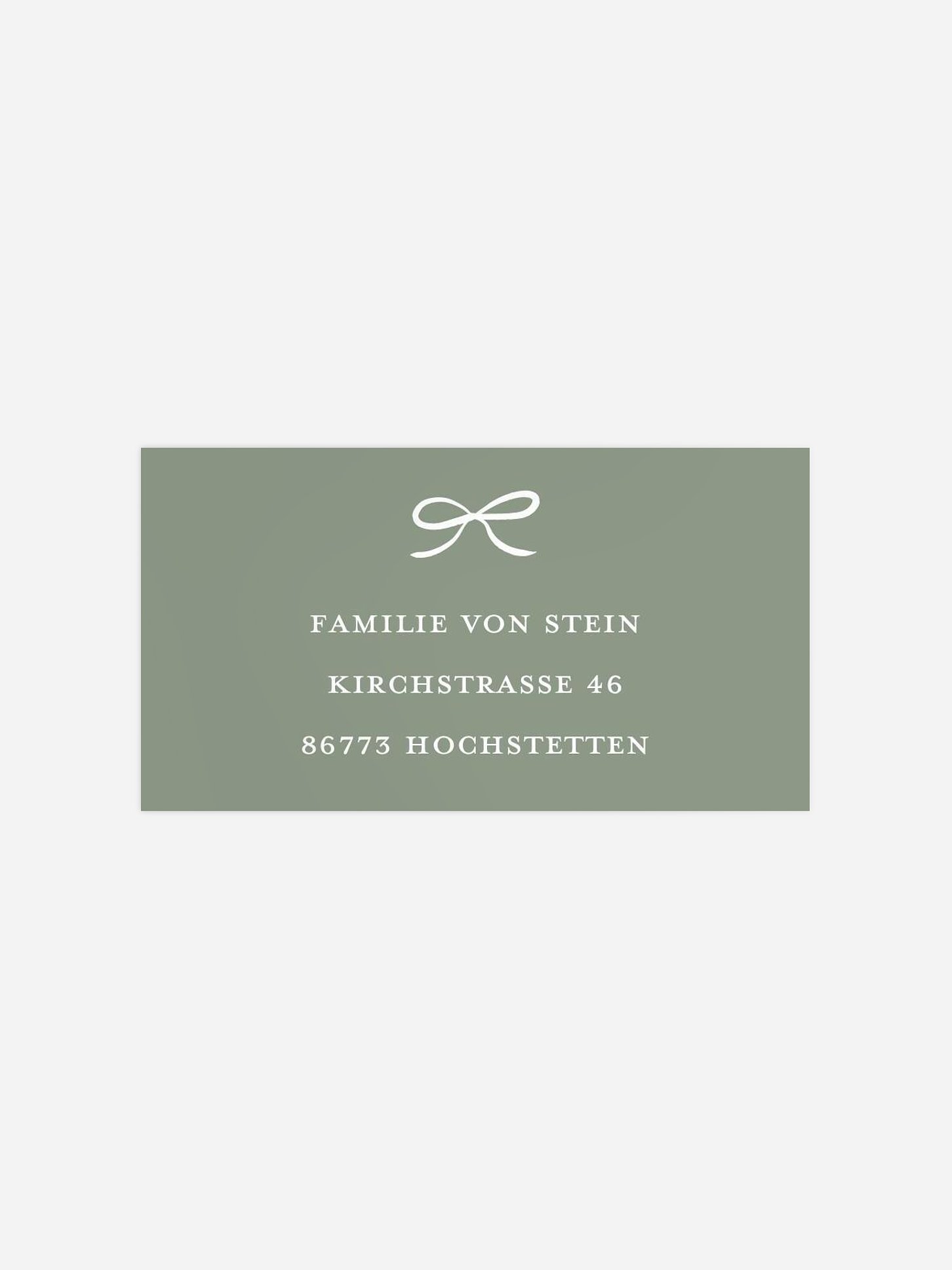 Empfängeraufkleber Weihnachten Golden Garland