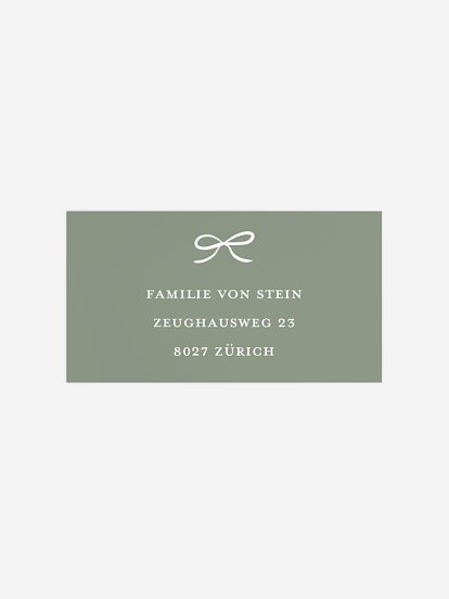 Empfängeraufkleber Weihnachten Golden Garland