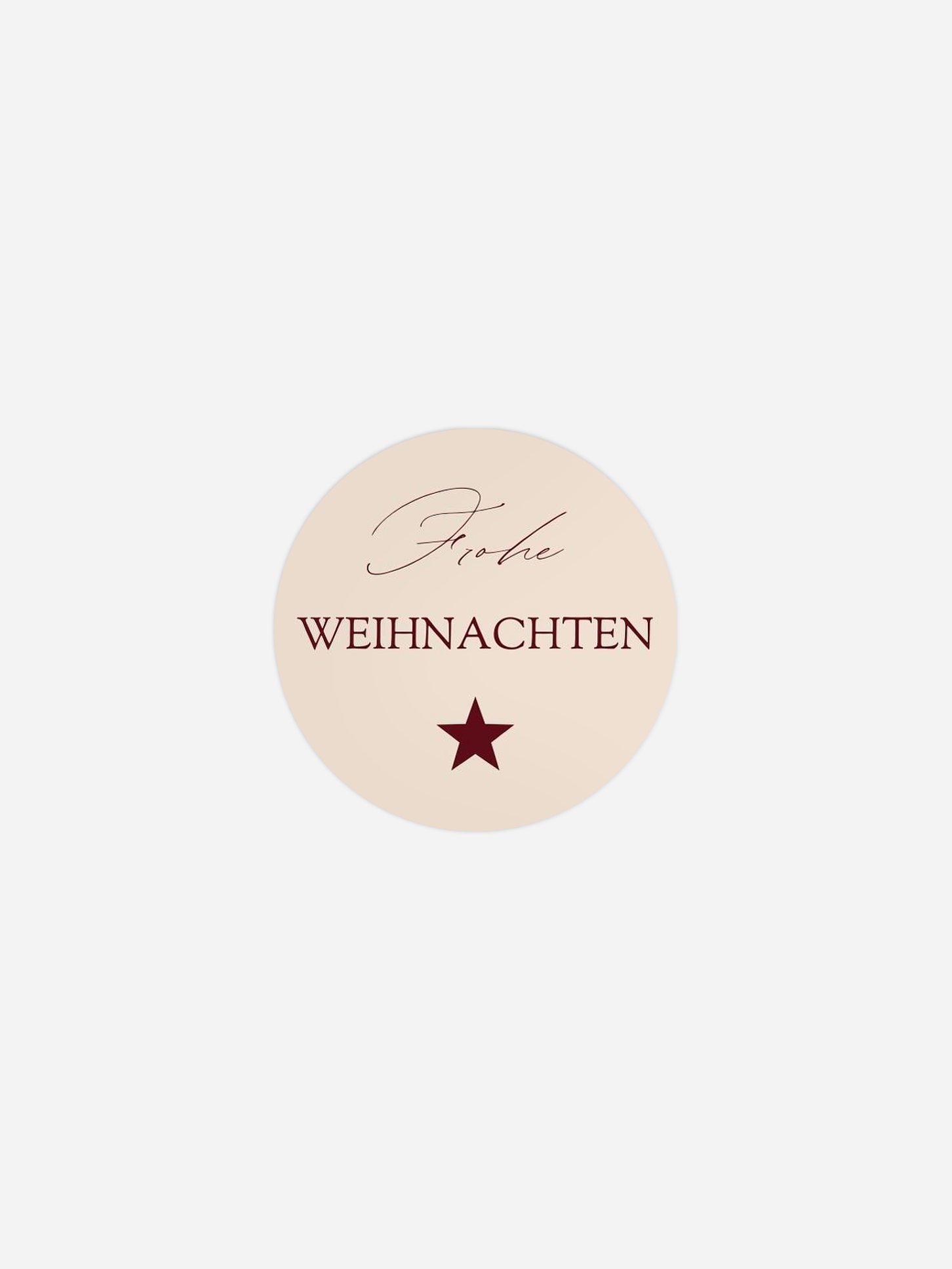 Geschenkaufkleber Weihnachten Shine Bright