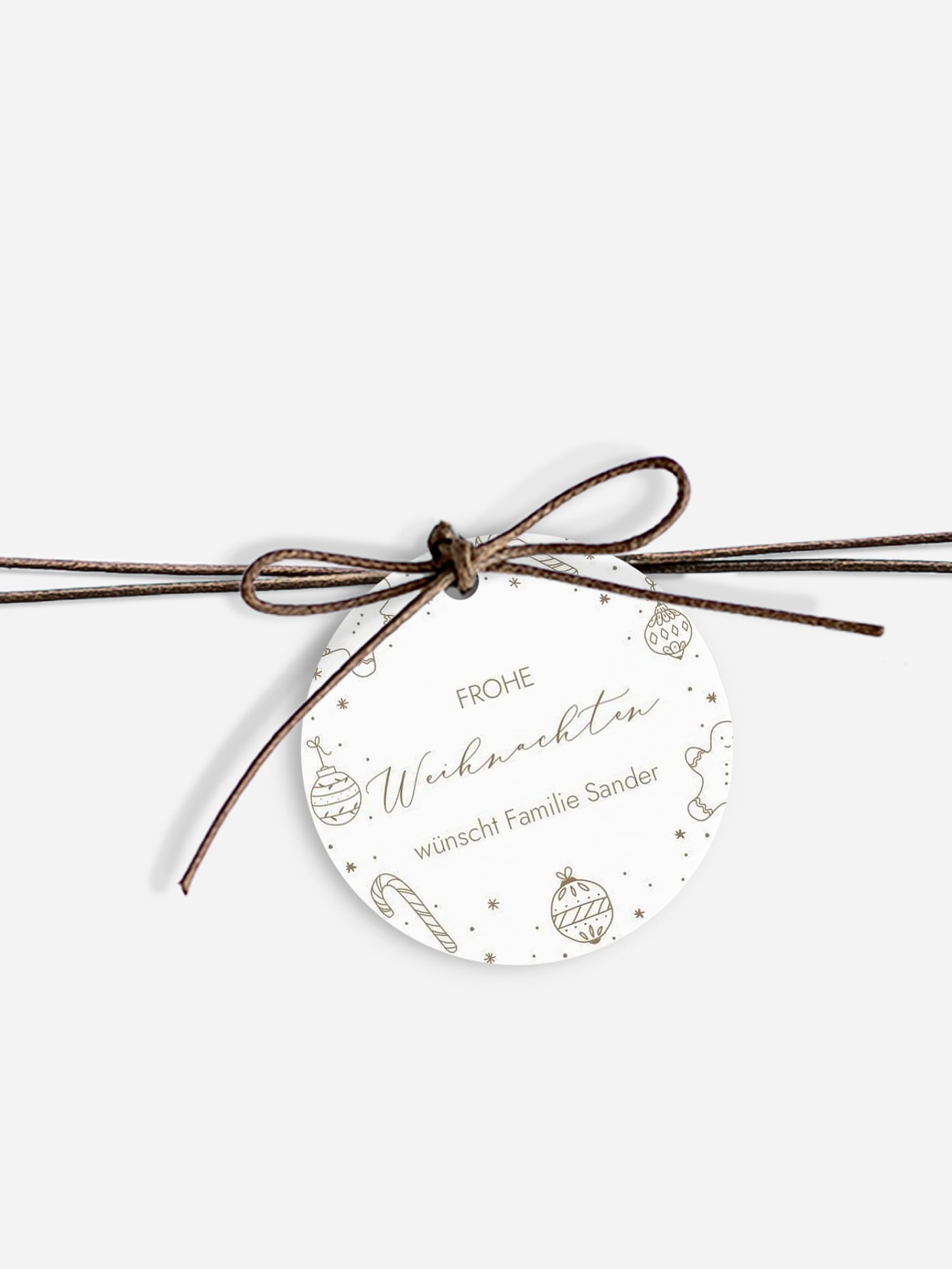 Geschenkeanhänger Gingerbread Candy