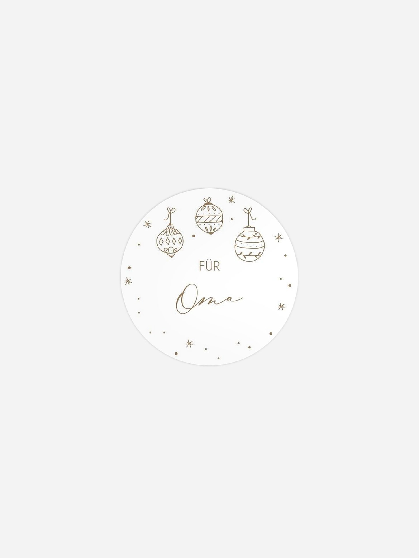 Geschenkaufkleber personalisiert Gingerbread Candy