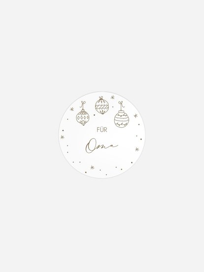 Geschenkaufkleber personalisiert Gingerbread Candy