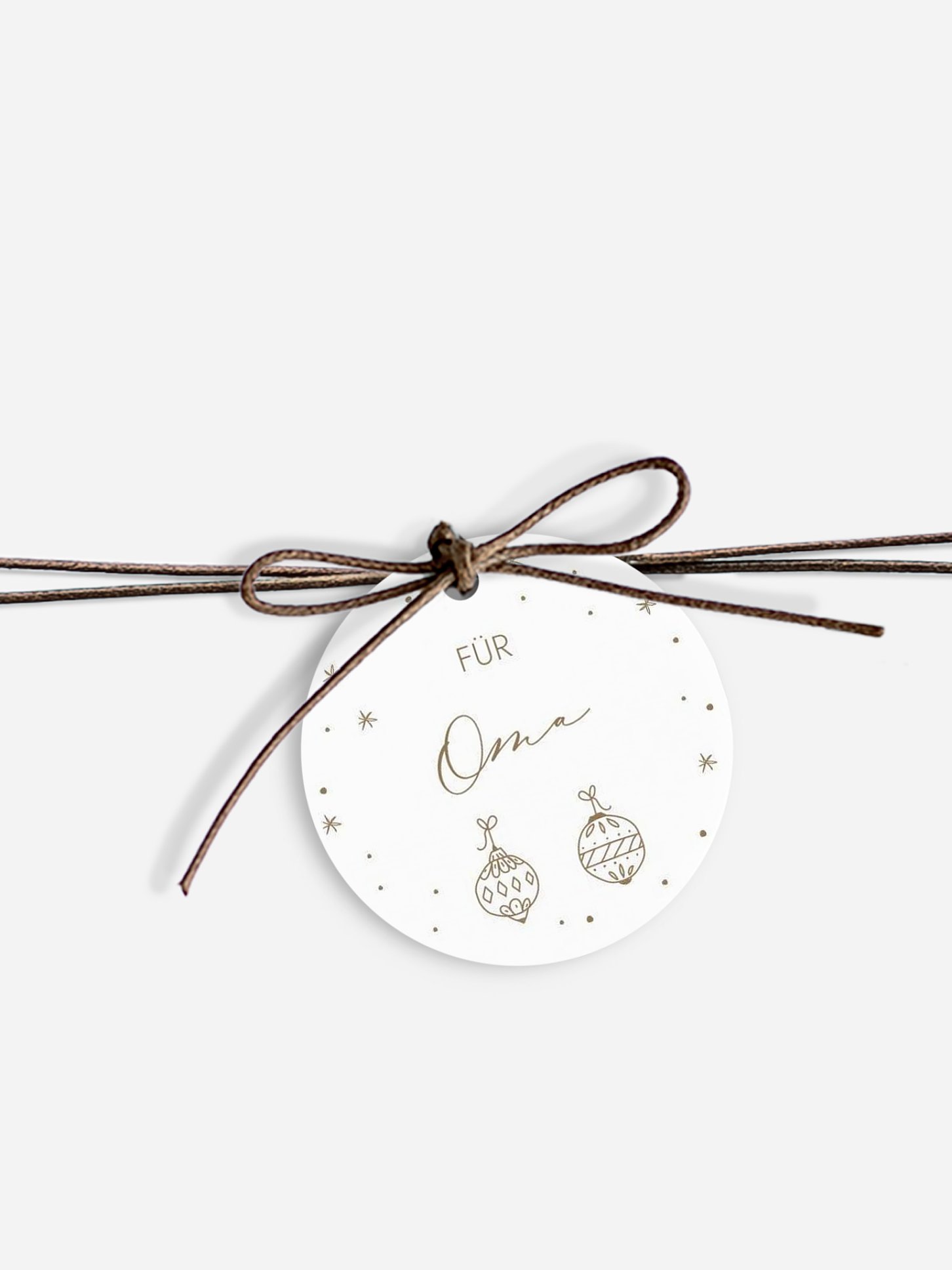 Anhänger mit Band personalisiert Gingerbread Candy