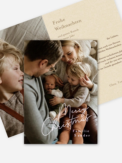 Weihnachtskarte Weihnachtsfreude