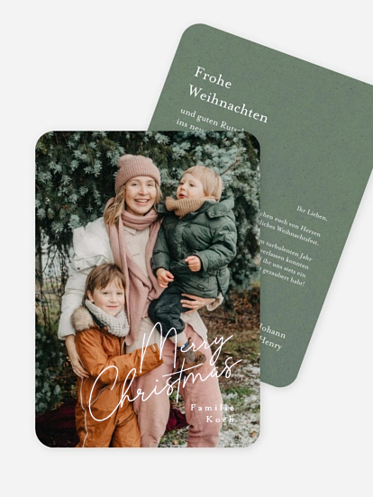 Weihnachtskarte Weihnachtsfreude