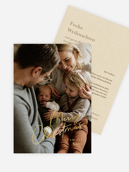 Weihnachtskarte Weihnachtsfreude