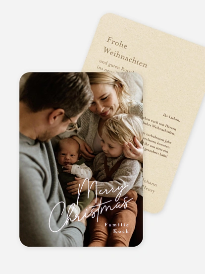 Weihnachtskarte Weihnachtsfreude