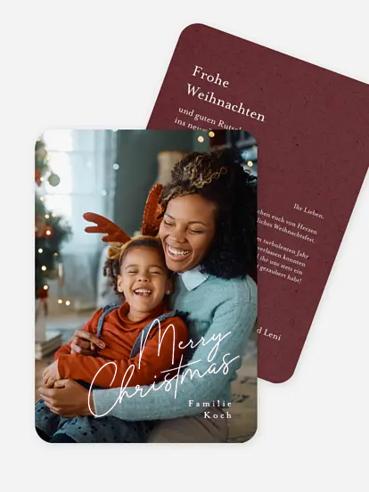 Weihnachtskarte Weihnachtsfreude