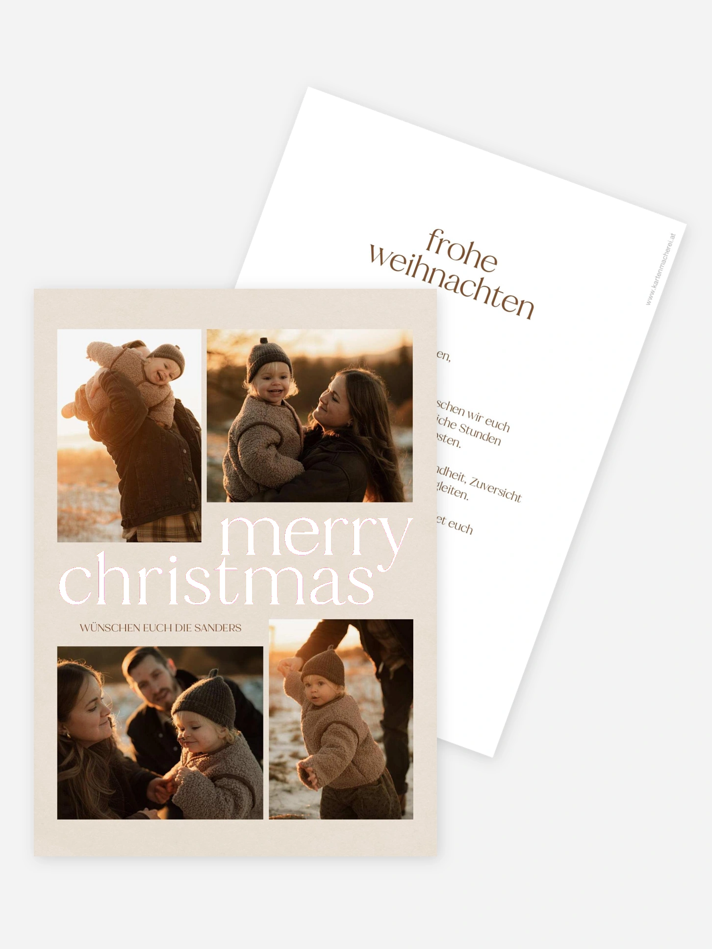 Weihnachtskarte Moments of joy
