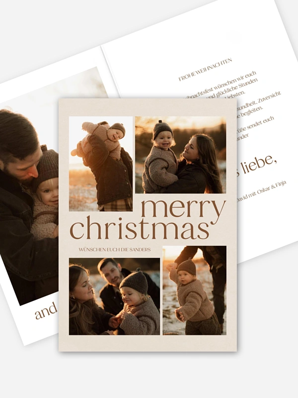Weihnachtskarte Moments of joy