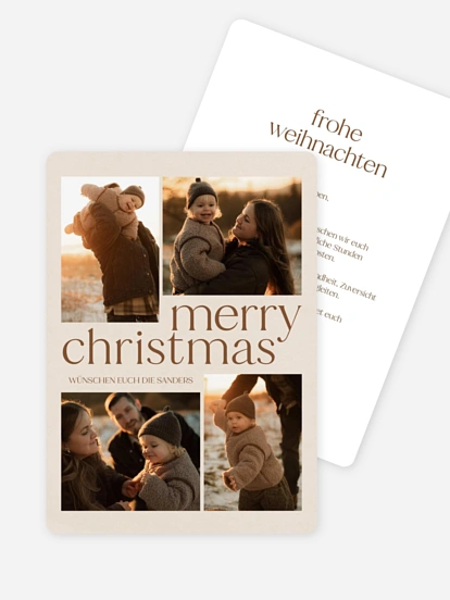 Weihnachtskarte Moments of joy