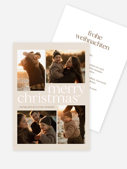 Weihnachtskarte Moments of joy