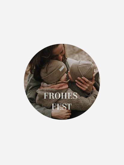 Geschenkaufkleber Weihnachten Happiest Holidays