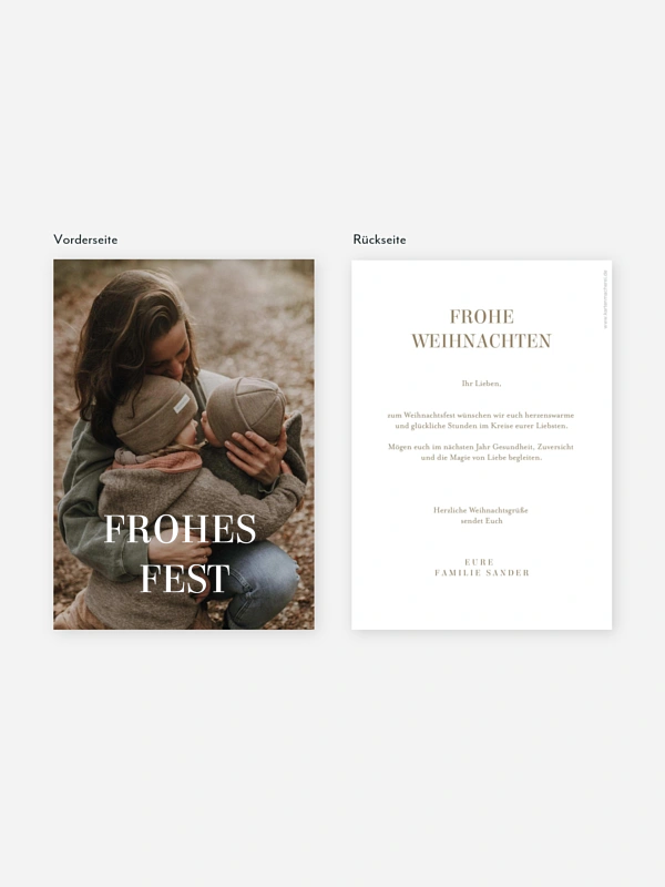 Weihnachtskarte Happiest Holidays