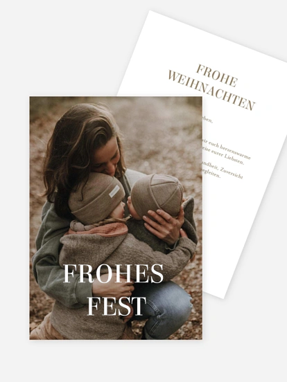 Weihnachtskarte Happiest Holidays