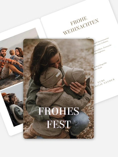 Weihnachtskarte Happiest Holidays