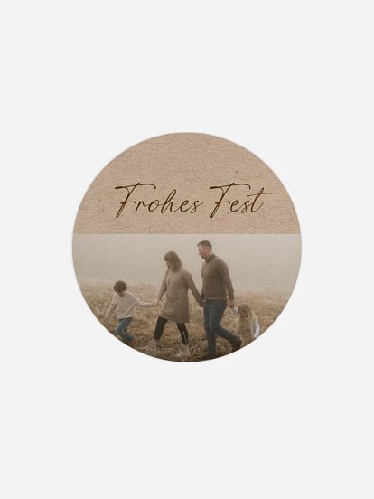 Geschenkaufkleber Weihnachten Photo Mail