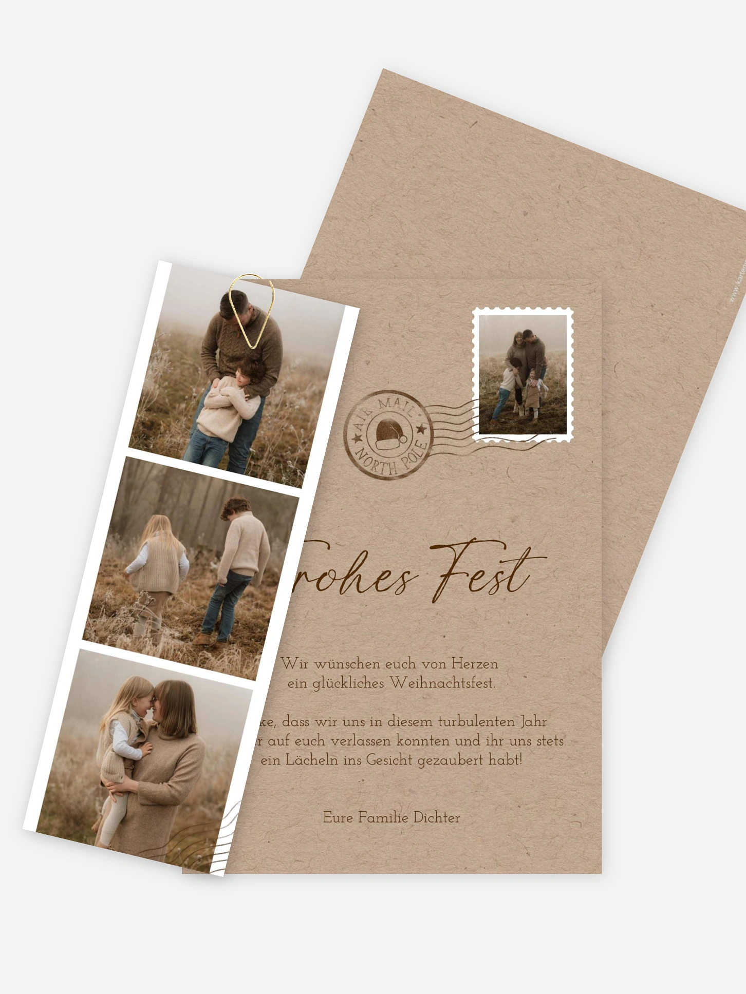 Weihnachtskarte Photo Mail